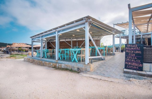 Arillas Apartment | Holiday Studio 'Mirage Arillas Studio Type C16' next to Beach with Balcony, Shared Pool & Wi-Fi