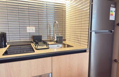 Lastarria Apartment | HOM I Loft Moderno terraza en Lastarria Planta 1