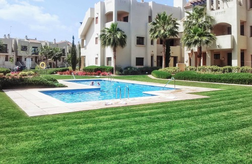 Roda Apartment | Homerez - Elegant Apartment in San Javier with Pool