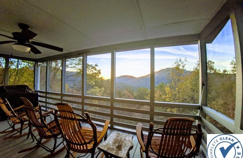 Clayton Cabin | Hot tub Mountain Views No Cleaning Fee