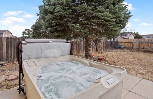 Monument House | Hot tub - Mountain views, Monument Lake nearby