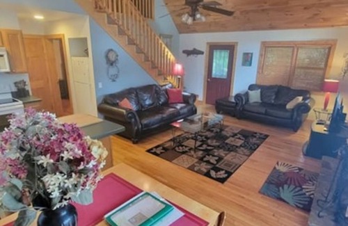 Burnsville Cabin | Hot Tub, River Views, Couples & Families!