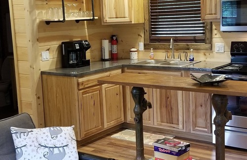 Whittier Cabin | Hot Tub! Sleeps 5! Dog friendly w/View. Near WCU, Casino, Rafting, Tubing.