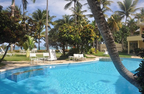 Cabarete Apartment | Hotel suite in beachfront luxury resort near shops and dining, TV/AC/Wi-Fi/pool