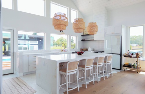 Town of Delaware House | House on the Hill: Modern Retreat with Sauna, Hot Tub + Fire Pit