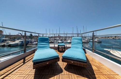 Alghero Boat Rental | Houseboat Blue Zone 60 sqm 3 minutes from beach and downtown