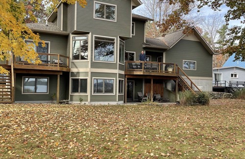 Manistee House | Huge Home on Bar Lake across from Lake Michigan