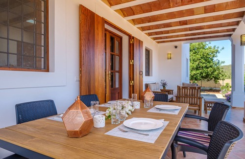 Sant Carles de Peralta House | Ibizan Country House with Porch, Vegetable Garden, Sun terrace & Wi-fi