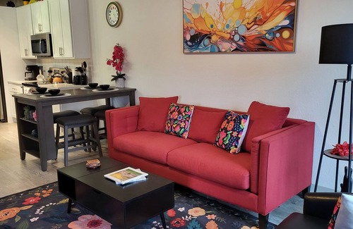 Downtown San Antonio Apartment | IG-Worthy Fiesta DT Retreat hotel Apt with free Parking and Pets Allowed