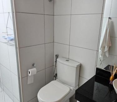 Barra de Sao Miguel Apartment | Iloa Residence Apt Premium -Quarto e sala climatizado