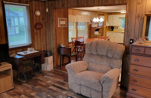 Lake Leelanau Cottage | In the narrows on Lake Leelanau, pet friendly, sleeps 8, and a dock!