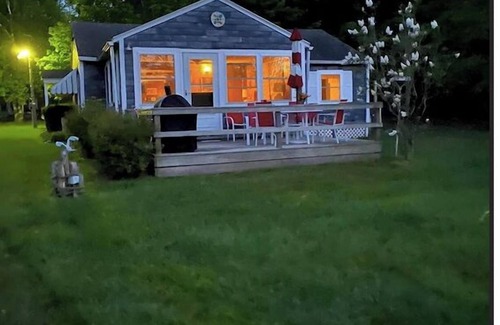 Lake Leelanau Cottage | In the narrows on Lake Leelanau, pet friendly, sleeps 8, and a dock!