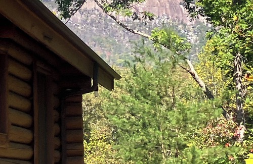 Pickens Cabin | Incredible Mountain View! Log Cabin steps from Table Rock State Park.