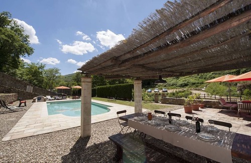 Greve in Chianti Villa | Mulino Cintoia Chianti Toscana pool, sauna and Jacuzzi experience