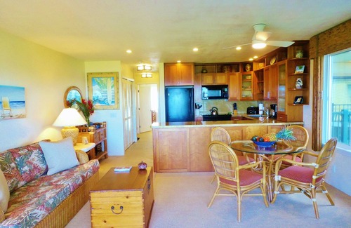 Kapaa Condo | It's All About the View! Oceanfront, A/C, Elevator, SPECIAL! 9/3-9/24/25 Info ↓