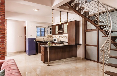 Vyalikaval HBCS Layout Apartment | Ivory Petal Penthouse 3BHK in Bangalore by Homeyhuts