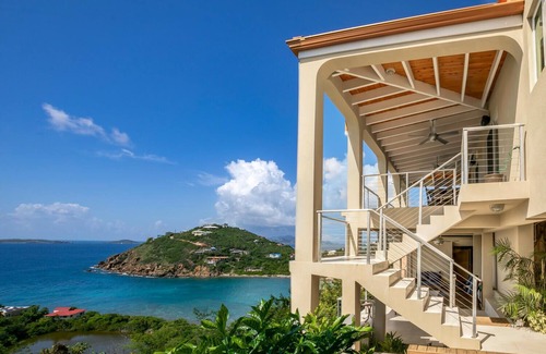 Estate Chocolate Hole and Great Cruz Bay Villa | Jaw dropping views of sapphire blue water from every room!