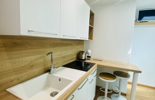 Biscarrosse Plage Apartment | Joli Appartement Type Suite Hôtel entièrement renovée en centre-ville, proche Plage (215)