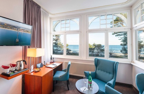 Binz Apartment | Junior suite with panoramic sea view - Hotel Villa Belvedere