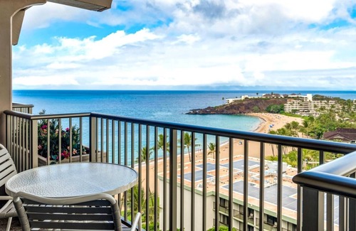 Kaanapali Apartment | K B M Resorts- Wh1-1218 Stunning Studio, Whale Watching, big Ocean Views, Steps to Beach!