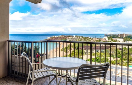 Kaanapali Apartment | K B M Resorts- Wh1-1218 Stunning Studio, Whale Watching, big Ocean Views, Steps to Beach!