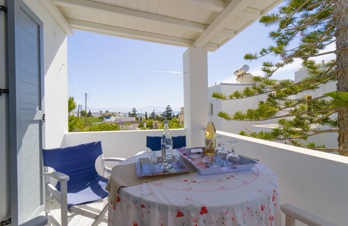 Chrissi Akti Apartment | Kiki's dream refurbished apartment with a bacony and sea views
