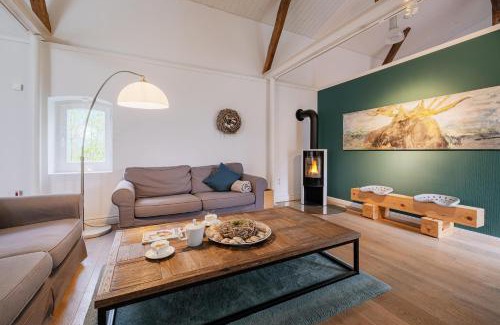 Langballig House | Klüterkammer, Ferienhaus auf Gutshof mit Kamin