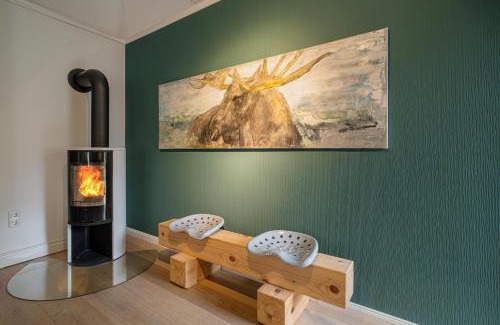 Langballig House | Klüterkammer, Ferienhaus auf Gutshof mit Kamin