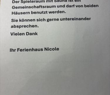 Niederemmel Apartment | Kleines Ferienhaus Nicole