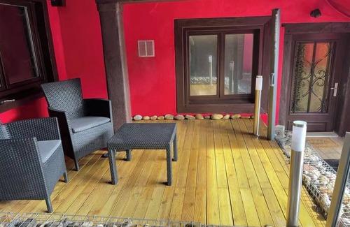 Lautenbach Apartment | L'Alsacienne room and spa, cosy atmosphere, whirlpool spa and wood-burning stove