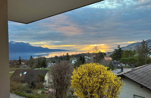 Saint-Legier-La Chiesaz Apartment | L'Appart Riviera panoramic view