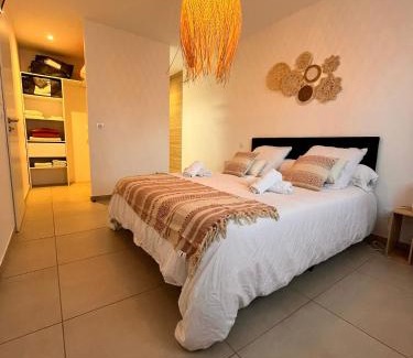 Thuir Villa | L'Eden des Aspres Villa plain pied T4 avec Jardin, terrasse, BBQ & Wifi
