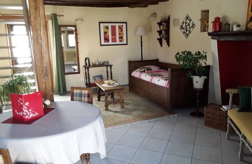 Tour-en-Sologne House | La Chaumière-Duplex-Ensuite with Bath-Comfort-Garden view