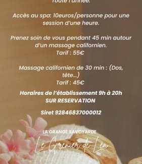 Lathuile Apartment | LA GRANGE SAVOYARDE-Spa-Piscine-Proche lac-Charme-Détente- 3 Etoiles