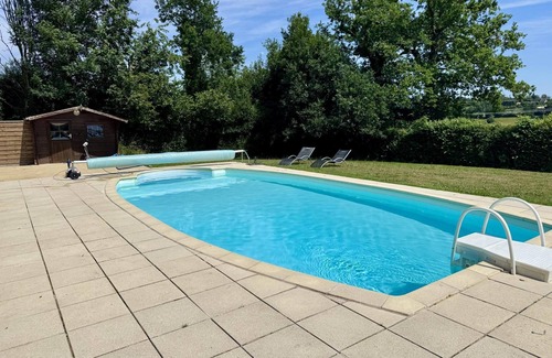 Hambye Cottage | La Longère 1750 30pers Hambye, piscine grand jardin