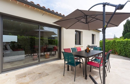 Saint-Victor-la-Coste House | La Villa d'Angèle - Villa climatisée avec piscine