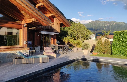 Faverges-Seythenex Ski Chalet | LAC ANNECY-chalet - Plein sud- Swimming pool