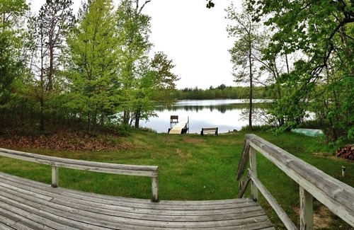 Longville Cabin | Lakefront Cabin w/Private Dock: Boat, Fish & Swim