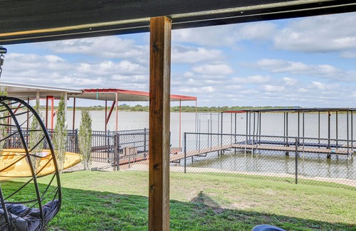 San Angelo House | Lakefront Home w/Dock & Patio in San Angelo!