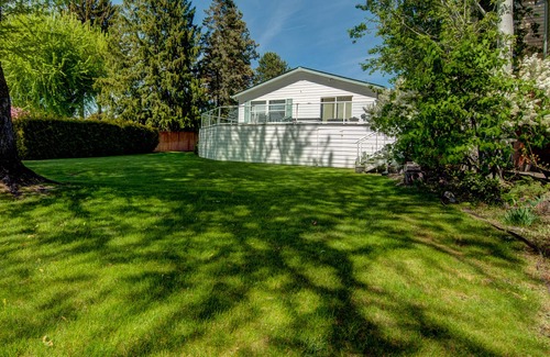 Manson House | Lakefront home with private dock, firepit, & views