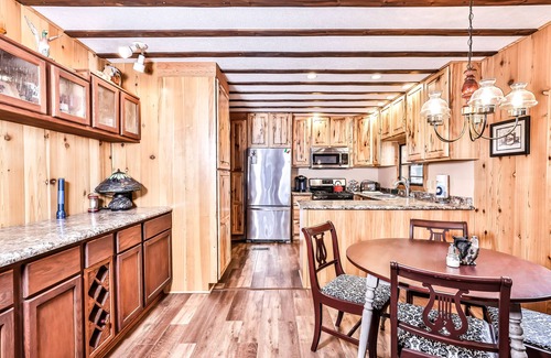 Rhinelander House | Lakefront home with private dock, screened porch, woodstove, fast WiFi, & W/D