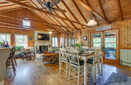 Chesapeake Ranch Estates-Drum Point House | Lakefront Log Cabin Retreat 3br-2ba Hot tub and Kayaks