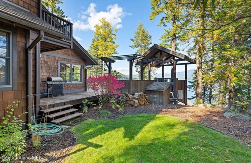 Nordman House | Lakefront Private Home with Boathouse at Priest Lake