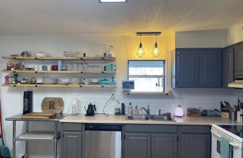 Log Cabin House | Lakefront with Private Dock & Sandy Shore