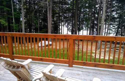 Ellsworth House | Lakeside Log Home near Acadia NP - peak foliage is here. BOOK NOW Oct. 14th-17th