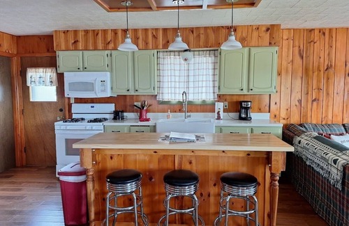 Rhinelander Cottage | Lakeview+Sunny Beach+RELAXING 3 BR Home on Lake Thompson with WiFi, Central AC