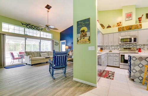 Dunnellon House | Lanai & Grill: Sunny Home Near Rainbow Springs!