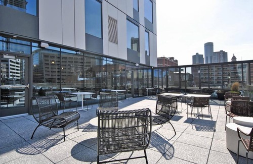 Greektown Historic District Apartment | Landing | Chic Studio, Gym, Clubhouse