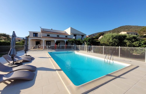 Sagone House | Large 8 bedroom house, beach on foot, sea view, swimming pool