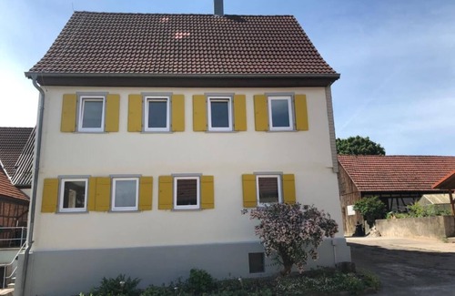 Blaufelden House | Large farmhouse with fenced garden, indoor sauna, fireplace